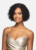 Vivica A. Fox DIONE Natural Short Deep Wave Wig with Side Part - HD Lace, 10 Inches, Remy Human Hair - Variation: Natural