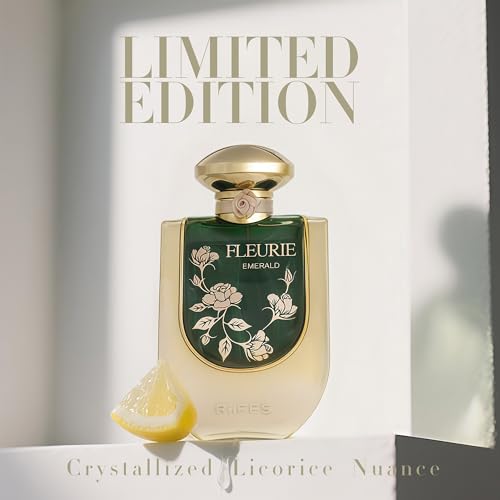 Riiffs Fleurie Emerald Women's Gourmand Edible Perfume - Vanilla Caramel Floral Lemon, 3.4 Fl Oz