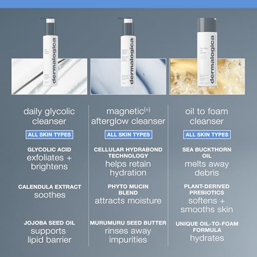 Dermalogica Oil to Foam Total Cleanser – Makeup Remover & Face Wash, 8.4 fl oz
