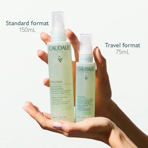 Caudalie Vinoclean Makeup Removing Cleansing Oil 5 Fl Oz - Gentle, Waterproof Makeup Remover