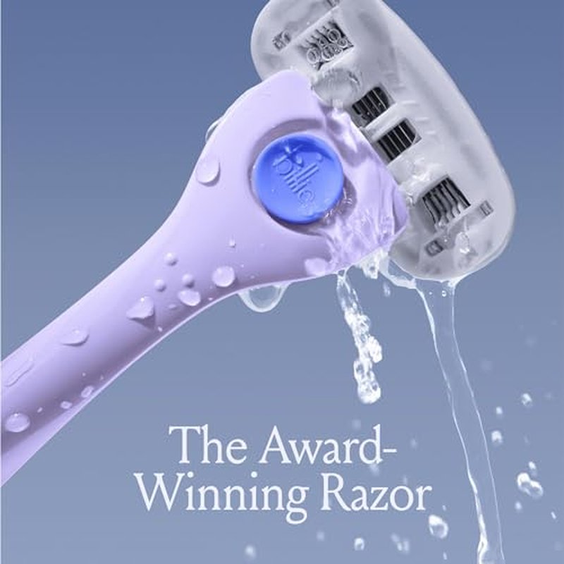 Billie Women¡¯s Razor Refill Blades 5-Blade Cartridges - 8 count & Razors for Women Shave Kit ? Women¡¯s Razor + 4 x 5-Blade Razor Refills + Magnetic Holder