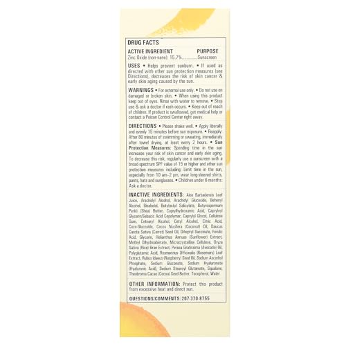 Mad Hippie Hydrating Facial SPF 25+ Zinc Oxide Sunscreen 2 Oz - Reef Safe, Fragrance-Free
