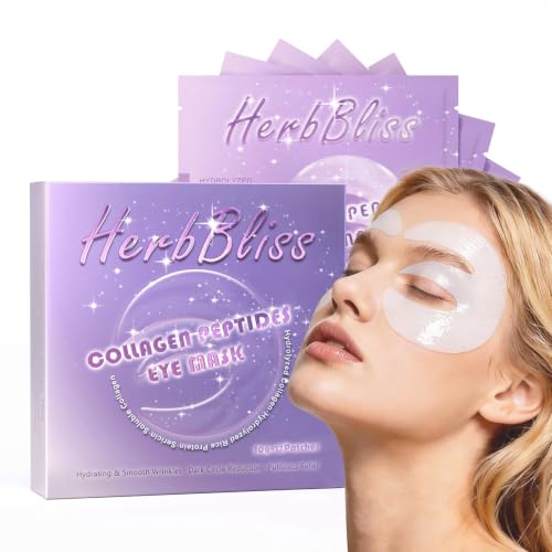 HerbBliss Collagen Retinol Hydrogel Eye Patches - Hydrating 12 Pairs - Variation of 12