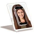Portable LED Makeup Mirror; Magnetic Vanity Mirror with Lights to Attach Your Phone for Selfies & Vlogs; Travel Mirror with Lights