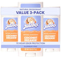Women’s Natural Deodorant 2.0 Coconut Dreamin' 3-Pack - Aluminum Free, 72H Odor Control