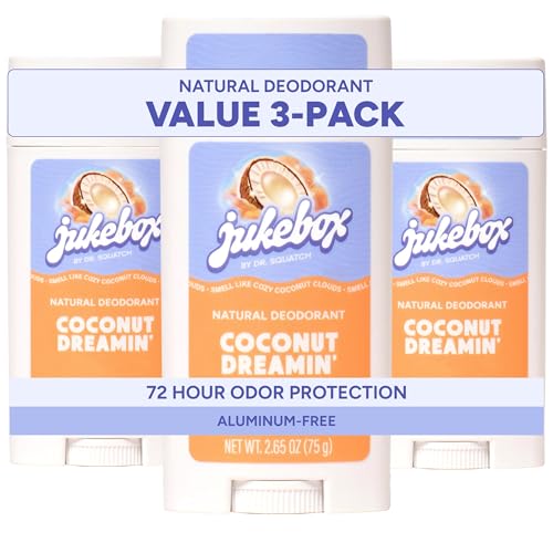Women’s Natural Deodorant 2.0 Coconut Dreamin' 3-Pack - Aluminum Free, 72H Odor Control