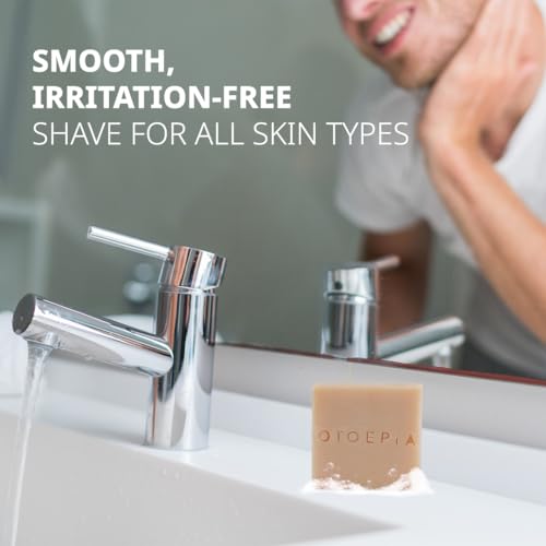 Shaving Bar and Body Soap in Oriental Oud Scent for Men - 8 Bars, All Purpose Natural Olive Oil - Moisturizing, Nourishing & Gentle on Sensitive Skin Men¡¯s Collection