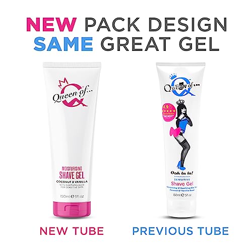 Queen of Ooh la la! Sensitive Moisturising Coconut and Vanilla Shaving Gel For Women 150ml