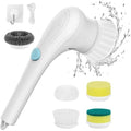 Electric Spin Scrubber, Cordless Cleaning Brush with 9 Replaceable Brush Heads, Tub and Floor Tile 360 Power Scrubber Dual Speed with Adjustable Detachable Handle for Bathroom Kitchen Car (6)