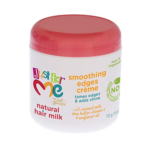 Just For Me Natural Hair Milk Edges Creme 6oz Pack of 3 - Smoothing & Shine
