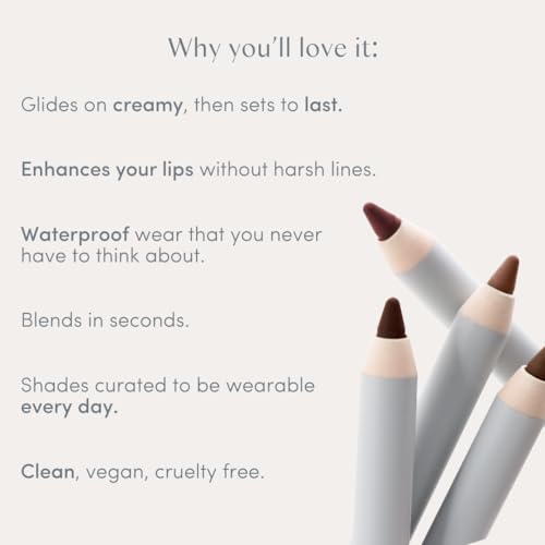 Ravie Beauty Soft Definition¢â Longwear Lip Liner ? Smudge-Resistant, Waterproof Precision Pencil for Effortless Shaping ? Vegan & Cruelty-Free All-Day Wear Lip Definition (Fig)