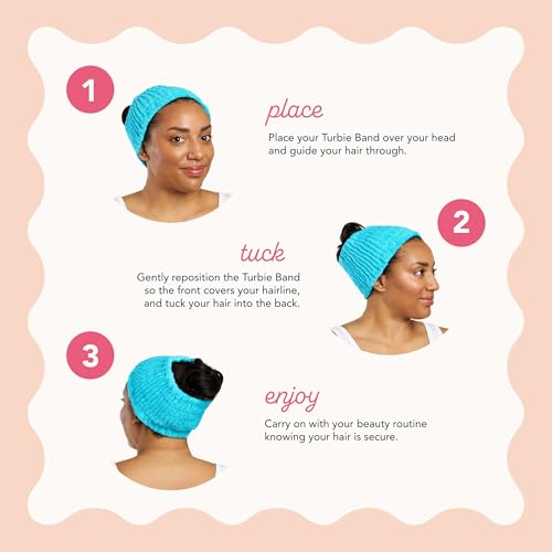 Turbie Twist Classic 4-Pack Cotton Headbands – Extra-Wide, Comfortable, All Hair Types