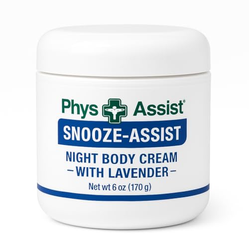 Snooze-Assist Body Cream ? Enriched with Lavender Oil ? Calming & Nourishing Night Cream ? Non-Greasy, Clean Fresh Scent, Easily Absorbed ? 6 oz.