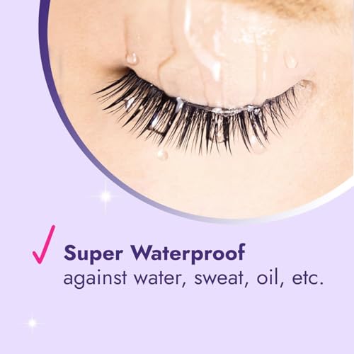 D-UP 2 Pack Lash Extension Glue for Fake Lashes, K Beauty Waterproof Eyelash Glue for Sensitive Eyes, Self Adhesive Lashes, Medical Grade, Made in Korea, Clear EX 552