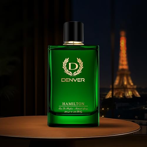 Denver Hamilton Men's Eau de Parfum - Long-Lasting Lavender & Spicy Fragrance 3.38oz x2