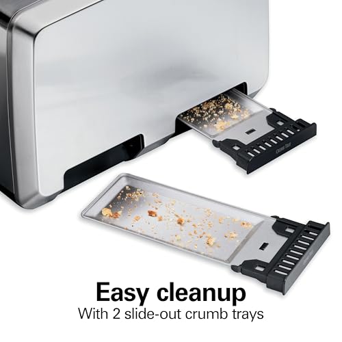 4 Slice Stainless Steel Toaster with Wide Slots and Bagel Setting - Variation of THIS listing
