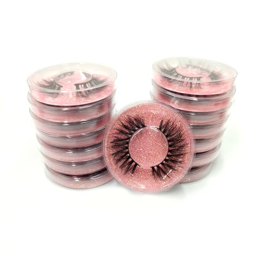 30 Pairs False Mink Eyelashes Set - 10 Styles Thick Natural 5D Volume Reusable Fake Lashes with Storage Box - Cruelty-Free