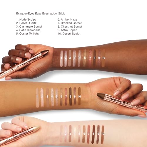 Charlotte Tilbury Exagger-Eyes Satin Diamonds Brightening Eyeshadow Stick, Long-Lasting & Waterproof