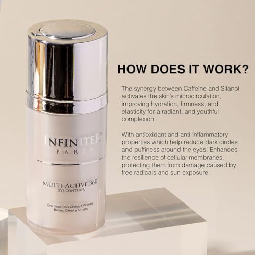 Hydrating Eye Cream with Caffeine, Retinol & Hyaluronic Acid - Brighten & Reduce Dark Circles