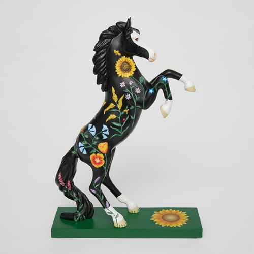 Enesco Wildflower Horse Figurine - 10.5 Inch Painted Collector's Decor