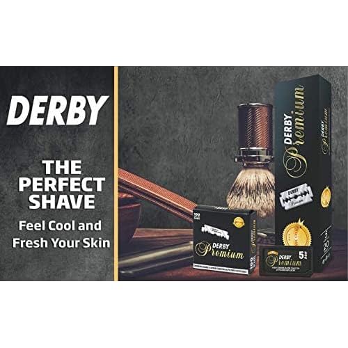 200 "Derby Premium" Single Edge Razor Blades for straight razor