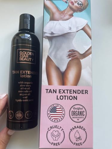 Tan Extender Lotion with Organic Oils & Hyaluronic Acid - Spray Tan Enhancer 8oz