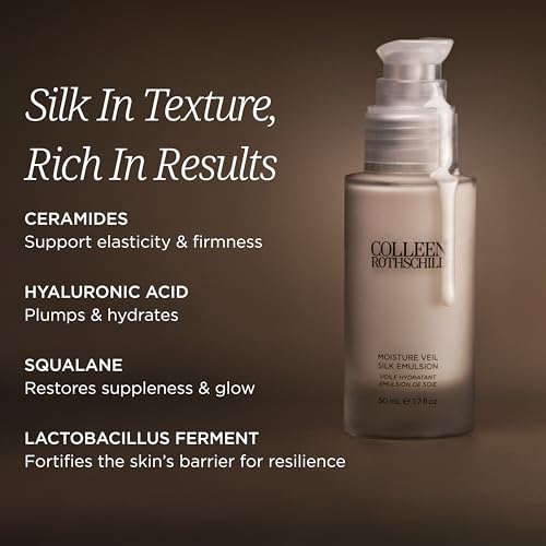 Colleen Rothschild Moisture Veil Silk Emulsion Face Moisturizer with Hyaluronic Acid & Ceramides ? Hydrating, Barrier-Supporting, Radiance-Boosting Cream