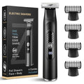 Men’s Waterproof Electric Shaver & Body Groomer - Painless Dual‑Sided Blade Trimmer with LED Display, USB-C Charging