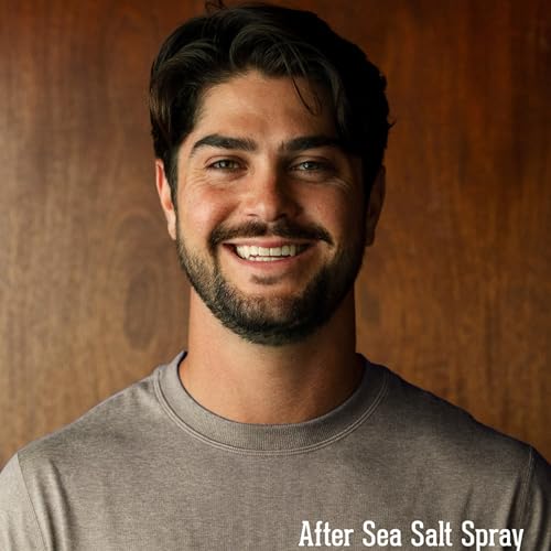 18.21 Man Made Sea Salt Texturizing Spray for Men - Weightless All-Day Hold, Tobacco Scent