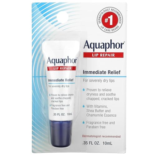 Aquaphor Lip Repair Set - 6 Pack, Fragrance-Free Soothing Lip Balm with Vitamins & Shea Butter