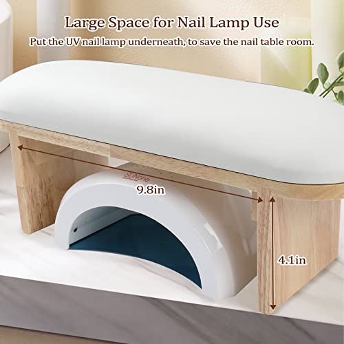 White Arm Rest for Nails Hand Rest Stand Cushion - Nail Tech & Salon Use