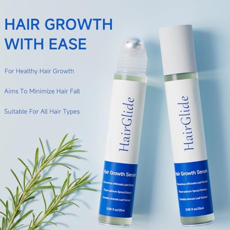 Hair Growth Serum Roll On, Rosemary Oil for Hair Growth, Be Roll On Rosemary Plant Essential Oils Extract Helps Support Body Thicker Fuller Hair for Men Women Wise Pick