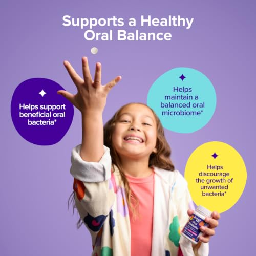 Kids Probiotics Lozenges with Strawberry Vanilla Flavor - Oral & Gut Health Support