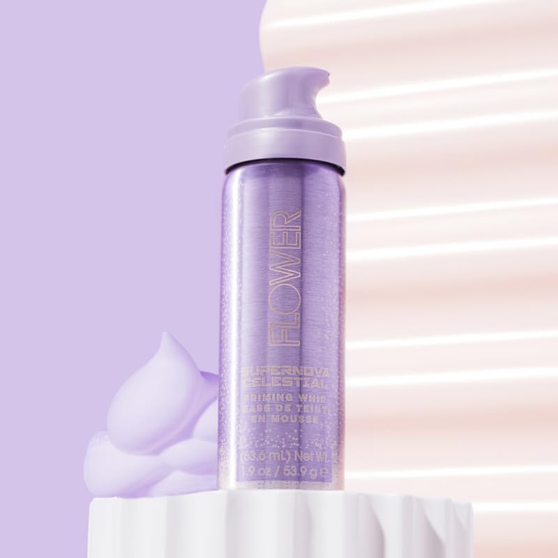 FLOWER Beauty Drew Barrymore Poreless Celestial Mousse Primer, Oil-Free, Long-Lasting