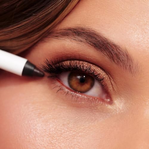 MCoBeauty - Dual-Ended Pro Eyeliner - Rich Brown - Pencil with Built-In Angled Brush - Creamy Crayon for Precision, Smudging and Blending - Eyeliner Tool