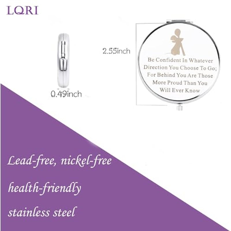 LQRI Rat Quote Makeup Mirror Mouse Chef Gift Merchandise Chef Pocket Mirror Movie Gift