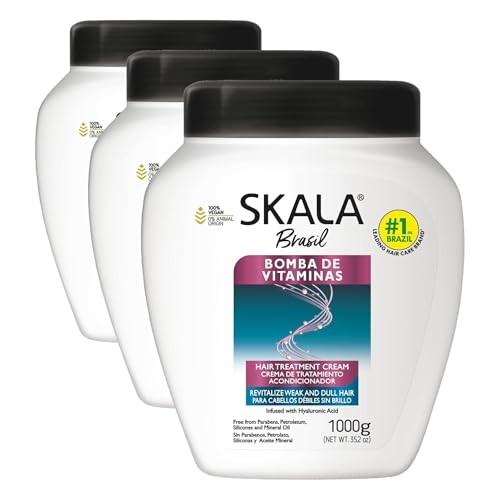 Vegan Vitamin Hair Treatment Cream & Leave-In Conditioner 3-Pack 35.2oz