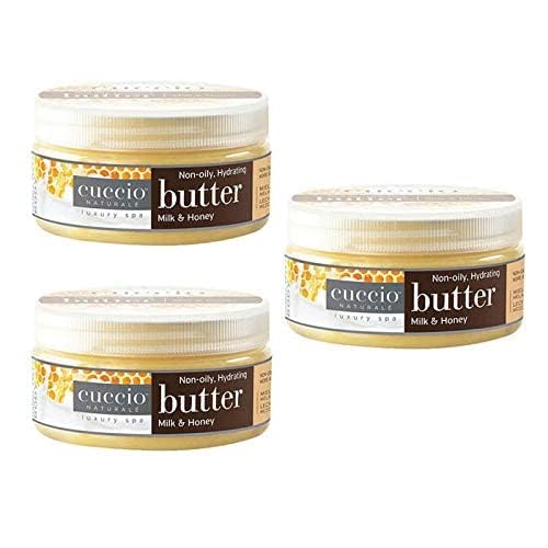 Cuccio Naturale Milk & Honey Butter Blend Lotion - 8 oz Pack of 3 - Ultra-Hydrating, Non-Greasy Body Moisturizer