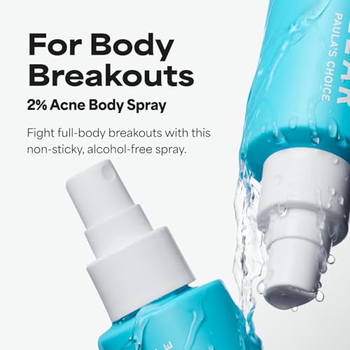 Salicylic Acid Body Acne Spray - Exfoliating Treatment for Bumpy Skin 4oz
