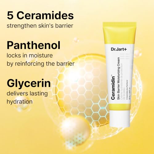 Jumbo Size Dr.Jart+ Ceramidin Skin Barrier Face Cream 2.53 Fl Oz - Moisturizer for Dry Skin