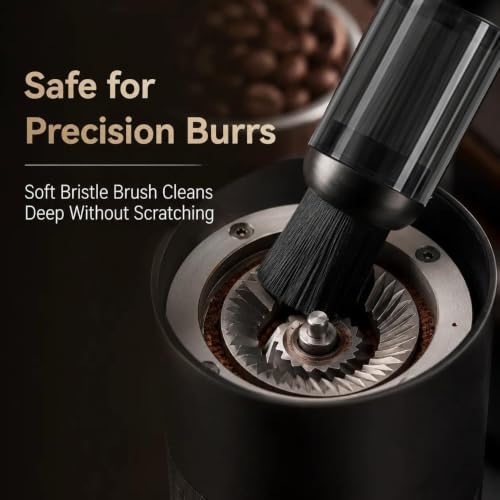 ICOECO Black Coffee Grinder & Espresso Machine Vacuum Cleaner - Portable & Cordless