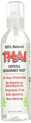 Thai Crystal Deodorant Mist - 8 Oz Pack of 6 Natural Stone Deodorants