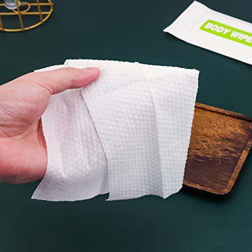 Large Travel Body Wipes - 100 Pack Individually Wrapped Adult Hygiene Wipes