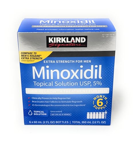 Men's Hair Regrowth Treatment with Minoxidil 5% - 6-Month Supply