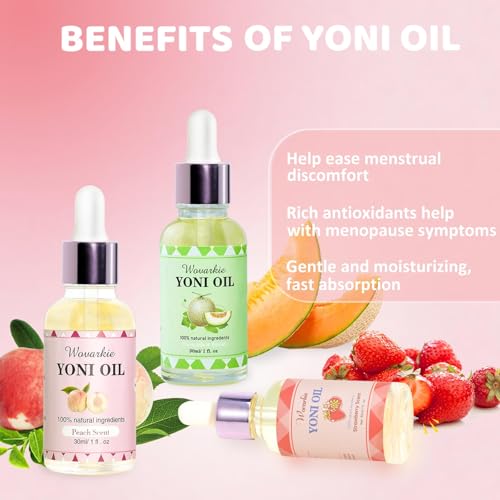 Yoni Oil for Women Set of 9 - Natural Feminine Oil Deodorant & Moisturizer