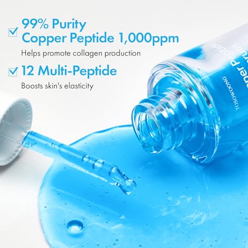 Copper Peptide Face Serum for Anti-Aging & Hydration - Firming & Wrinkle Reduction
