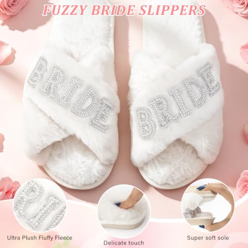 White Bridal Shower Gifts Set for Bride To Be 7Pcs Wedding Gift Box - Elegant & Practical