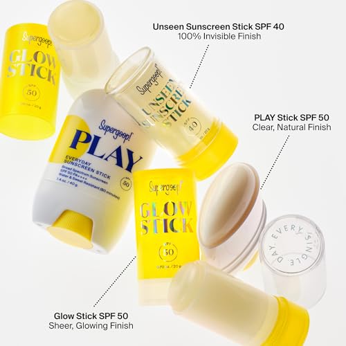 Unseen Sunscreen Face Stick SPF 40 - Clear Broad Spectrum Sun Protection