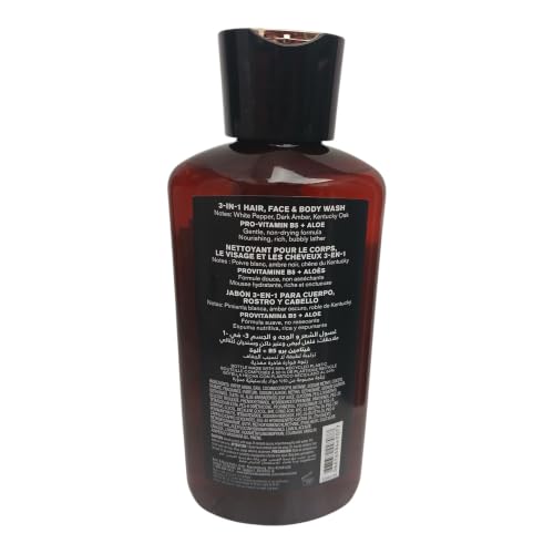 Bath & Body Works Bourbon Set - Shea Body Cream, 3-in-1 Hair & Body Wash, Deodorizing Body Spray