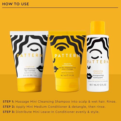Travel Hair Care Set - Shampoo & Conditioner Mini Kit for Curly & Coily Hair
